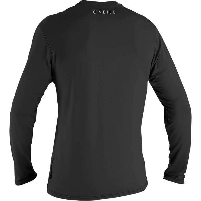2023 O'Neill Mens Basic Skins 30+ Long Sleeve Sun Shirt 5088 - Black